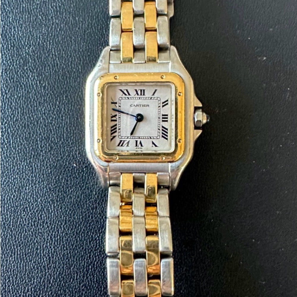 Cartier Panthère yellow 18k gold and Steele